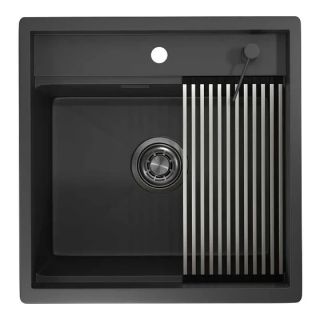 Кухонная мойка Granula KS-5051 черный матовый