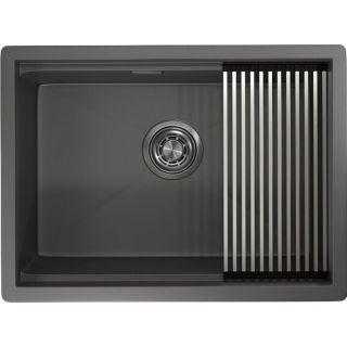 Кухонная мойка Granula KS-6045U графит матовый