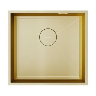 Кухонная мойка Omoikiri Kasen 48-26-INT-LG нерж.сталь/светлое золото