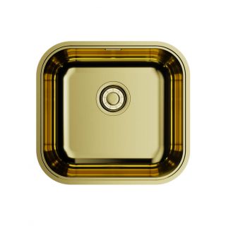 Кухонная мойка Omoikiri OMI 44-U/I-LG нерж.сталь/светлое золото