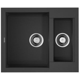 Кухонная мойка Omoikiri Sakaime 60-2-BL Tetogranit/черный