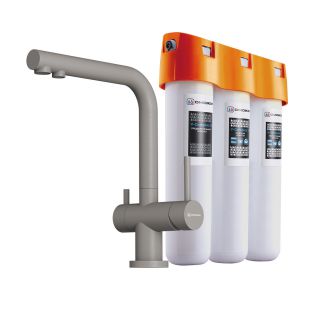 Смеситель для кухни Omoikiri Nagano-GR-P + Pure drop Lite Комплект (4219.8028P)