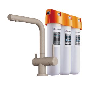 Смеситель для кухни Omoikiri Nagano-SA-P + Pure drop Lite Комплект (4055.8028P)