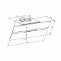 Каминная вытяжка Maunfeld Mersey 90 Inox glass B