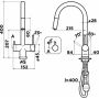 Смеситель для раковины Omoikiri AKITA-S BN (4994302)