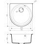 Кухонная мойка Omoikiri Akegata 51-BL Черный
