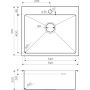 Кухонная мойка Omoikiri Akisame 59-IN нержавеющая сталь