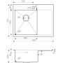 Кухонная мойка Omoikiri Akisame 65-LG-L светлое золото