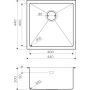 Кухонная мойка Omoikiri Taki 44-U/IF-LG светлое золото NEW