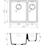 Кухонная мойка Omoikiri Kata 55-2-U-BE ваниль