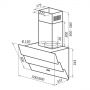 Каминная вытяжка Maunfeld Cascada 60 бежевый