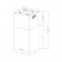 Островная вытяжка Korting KHA 45970 W Cube