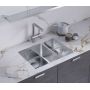 Кухонная мойка Omoikiri Taki 58-2-U/IF-IN-L нержавеющая сталь