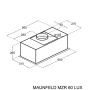 Встраиваемая вытяжка Maunfeld MZR 60 Lux белый