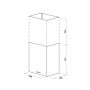 Каминная вытяжка Maunfeld Box Push 40 белый