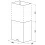 Каминная вытяжка Maunfeld Box Push 40 черный