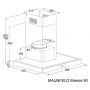 Каминная вытяжка Maunfeld Breeze 90 нержавеющая сталь