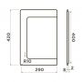 Аксессуар для кухонной мойки Omoikiri CB-Basic-400-WD (4999104) Доска для моек