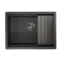 Кухонная мойка Granula KS-6045U черный матовый