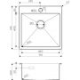 Кухонная мойка Omoikiri Akisame 51-GB нерж.сталь/графит