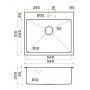 Кухонная мойка Omoikiri Akisame 59-GB нерж.сталь/графит