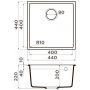 Кухонная мойка Omoikiri Bosen 44-U-BL Tetogranit/черный