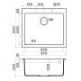 Кухонная мойка Omoikiri Bosen 57A-GB Artceramic/графит