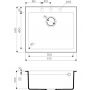 Кухонная мойка Omoikiri Bosen 57A-GR Artceramic/Leningrad grey