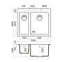 Кухонная мойка Omoikiri Bosen 59-2A-GR Artceramic/Leningrad grey