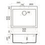 Кухонная мойка Omoikiri Bosen 61A-GB Artceramic/графит