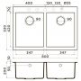 Кухонная мойка Omoikiri Bosen 80-2-WH Tetogranit/белый
