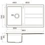 Кухонная мойка Omoikiri Kitagawa 86-GB Artceramic/графит