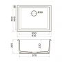 Кухонная мойка Omoikiri Okinoshima 61-U/I-PE Natceramic/pebble
