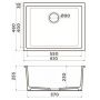 Кухонная мойка Omoikiri Okinoshima 61-U/I-WH Glossy Natceramic/белый