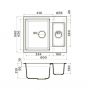 Кухонная мойка Omoikiri Sakaime 60-2-BE Ваниль