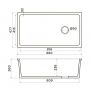 Кухонная мойка Omoikiri Tokara 88-U/I-WH Glossy SIDE Natceramic/белый