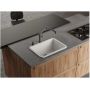 Кухонная мойка Omoikiri Torishima 67-U/I-WH Glossy Natceramic/белый
