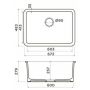 Кухонная мойка Omoikiri Torishima 67-U/I-WH Glossy Natceramic/белый
