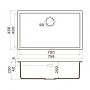 Кухонная мойка Omoikiri Yamakawa 75T-U/I-PL Tetogranit/платина
