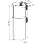 Островная вытяжка Meferi TUBE40BK COMFORT PLUS