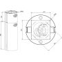 Островная вытяжка Meferi TUBE40IX ISLA COMFORT PLUS