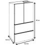 Холодильник Side by Side Meferi MFR83IX TOTAL NO FROST FRENCH DOOR COMFORT