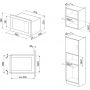 Встраиваемая микроволновая печь Smeg FMI025B3
